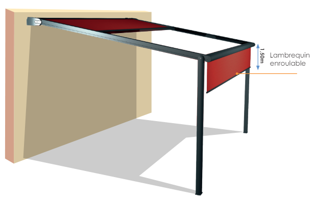visuel lambrequin pergola store Lumera