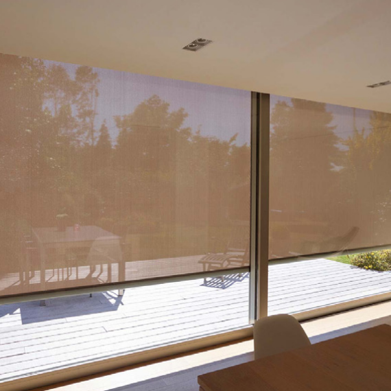 Store Zip latérale motorisé toile Sergé 600