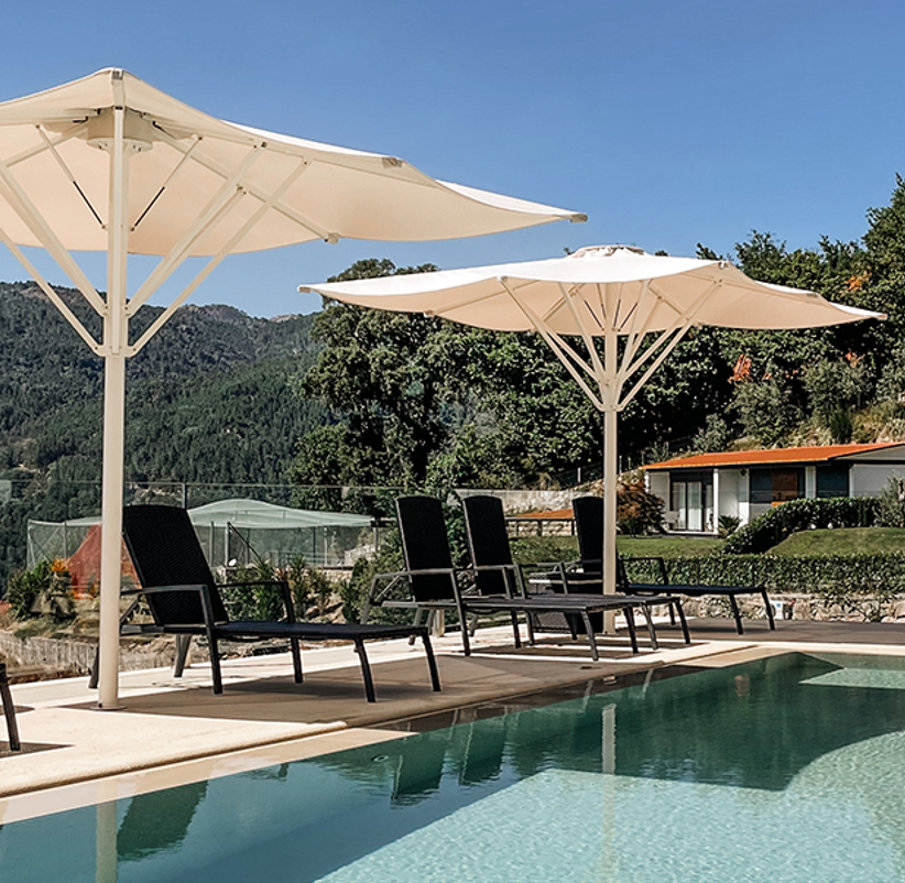 Parasol umbra zoom sur le produit robuste