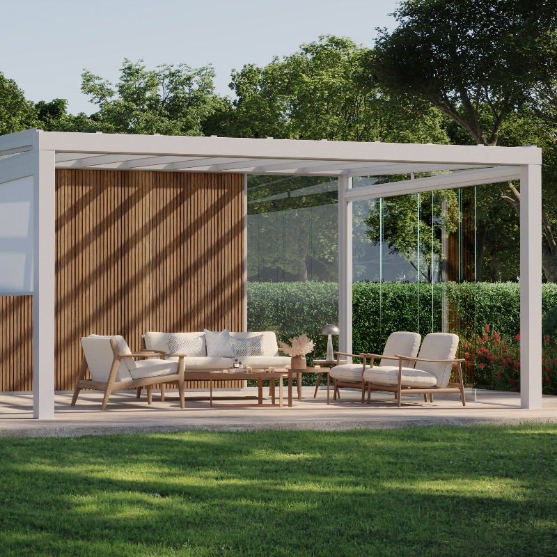 pergola toiture fixe autoportée