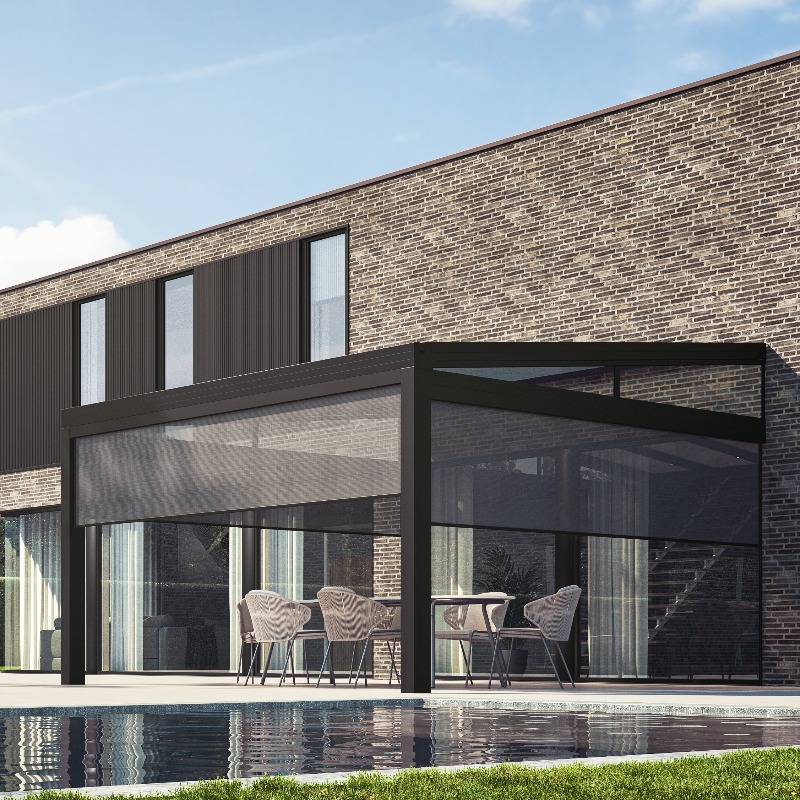 pergola toiture fixe accroche murale