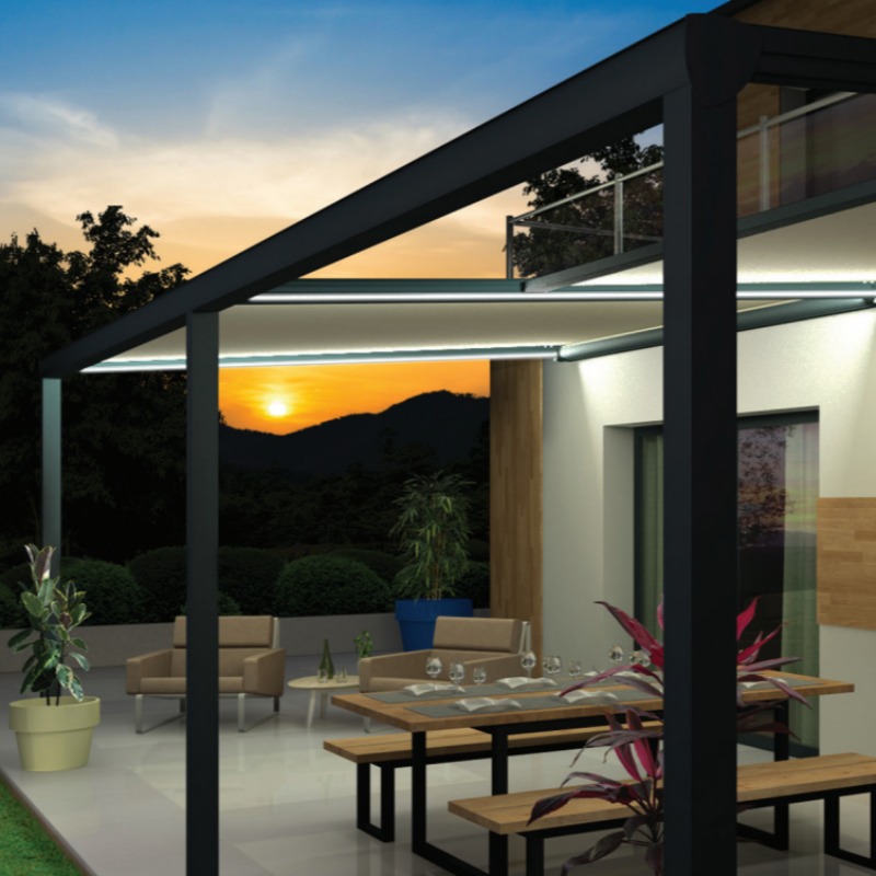 pergola toile 2 module de nuit