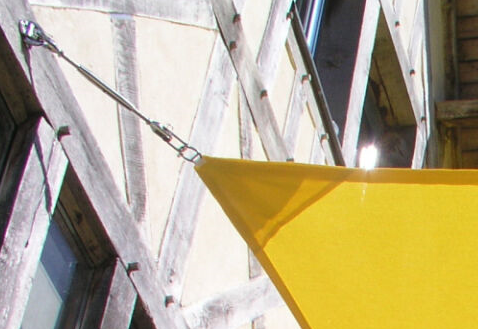 détails angle voile d'ombrage