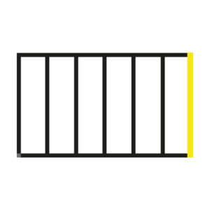 Zip latéral droit pour pergolas autoportées