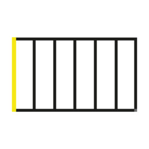 Zip lateral gauche pour pergolas autoportées