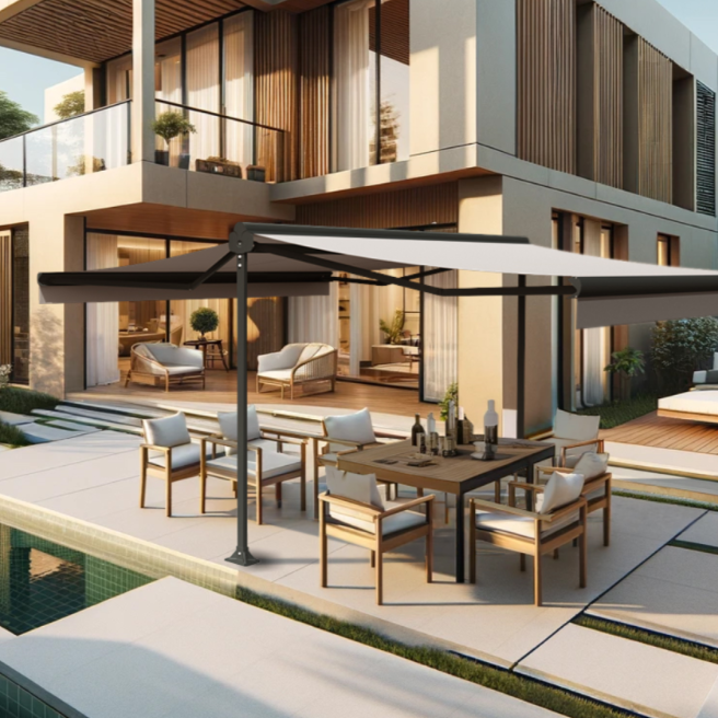 Store banne double pente DuoSun