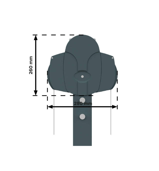 Coffre du store banne double pente DuoSun