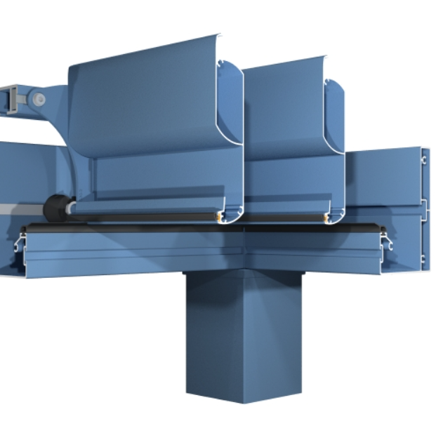 Coupe des lames de la pergola bioclimatique PRIMERA bio