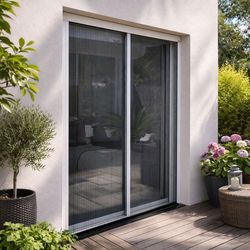 moustiquaire plissée porte lumera